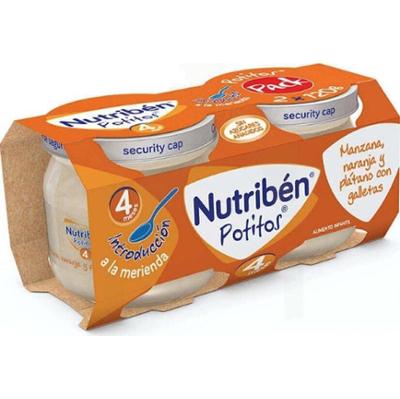 Banan, pomarańcza i ciasteczka w słoiku Nutribén 2 opakowania po 190 g