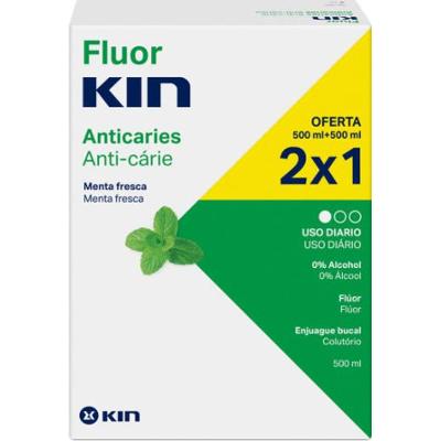 Kin Fluorkin płyn do płukania jamy ustnej 2x500ml