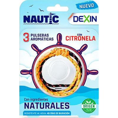Dexin Bransoletka aromatyczna żeglarska z citronellą 3 sztuki