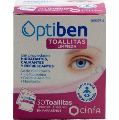 Chusteczki do oczu Optiben 30 sztuk