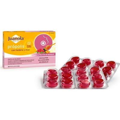 Juanola Propolis Hedera i Miód 24 Tabletki Żelki
