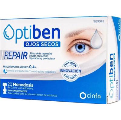 Optiben Naprawa suchych oczu 20 pojedynczych dawek