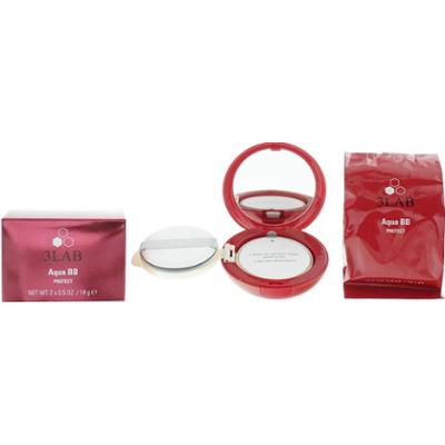 Set Duo, 3Lab, Aqua BB Protect, Copertura e Correzione, Crema Compatta BB, 03, Scuro, 2 pezzi, 14 g