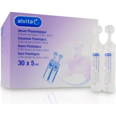 Alvita Roztwór soli fizjologicznej 30 fiolek 5 ml