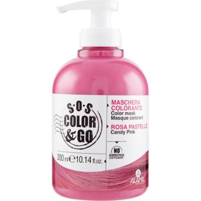 Alama S.o.s Color & Go Koloryzująca maska odżywcza 300 Ml Pastelowy róż