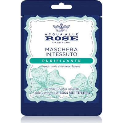 Acqua Alle Rose Oczyszczająca maska materiałowa do skóry problematycznej 1 szt