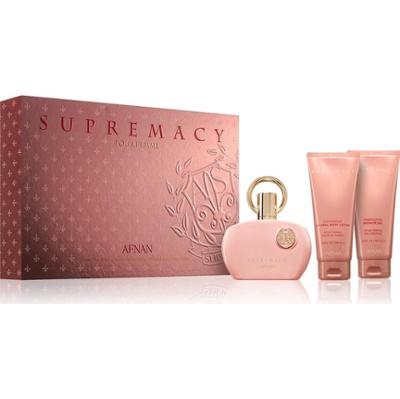 Afnan Zestaw upominkowy Supremacy Pink EDP 100ml, Żel pod prysznic 100ml i Balsam do ciała 100ml - 100ml