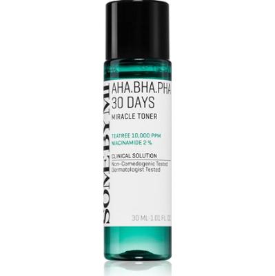Some By Mi AHA∙BHA∙PHA 30 Days Miracle Emolient i nawilżający tonik w płynie 30 ml