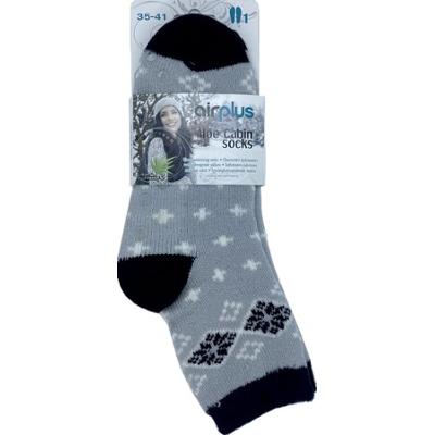 Airplus Aloes Cabin Socks - Skarpetki nawilżające - szary czarny/czarny rozum - Rozmiar 35-41