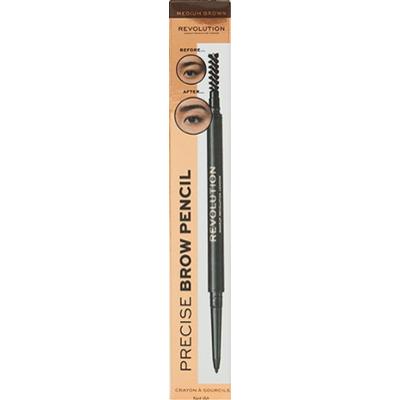 Makeup Revolution Precisa ołówek do brwi z pędzelkiem 0,05 g Dark Brown