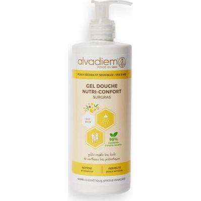 Alvadiem Nutri-Confort Surgras Kuracja do ciała Żel pod prysznic z organicznym mleczkiem pszczelim 400ml