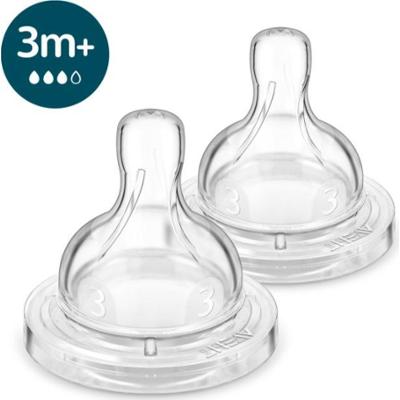 Philips Avent SCY763/02 Smoczek antykolkowy do butelek 3 miesiące+ średni przepływ 2 sztuki