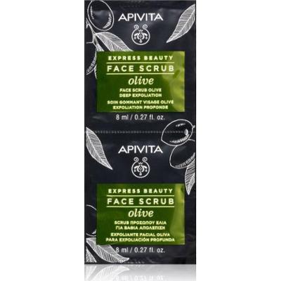 Apivita Wyrazić Beauty peeling do twarzy Oliwkowy intensywny środek czyszczący 2 x 8 ml