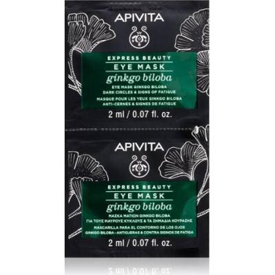 Maska Apivita przeciw cieniom i workom z Ginkgo Biloba 2x2ml
