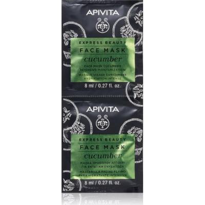 Apivita Wyrazić Beauty Ogórkowa maseczka intensywnie nawilżająca do twarzy 2 x 8 ml