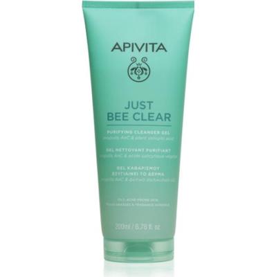 Apivita Just Bee Przeciwtrądzikowy oczyszczający żel do mycia twarzy 200 ml