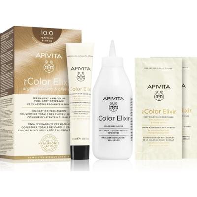 Apivita Mój kolor Elixir farba do włosów bez amoniaku kolor 10.0 platynowy blond