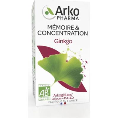 ArkoPharma ArkoCapsule - Miłorząb japoński - Pamięć i koncentracja - BIO 45 kapsułek