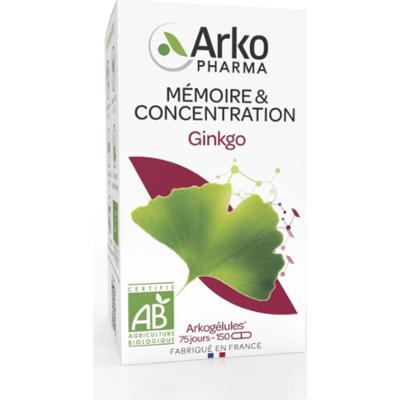 ArkoPharma ArkoCapsule - Miłorząb japoński - Pamięć i koncentracja - BIO 150 kapsułek