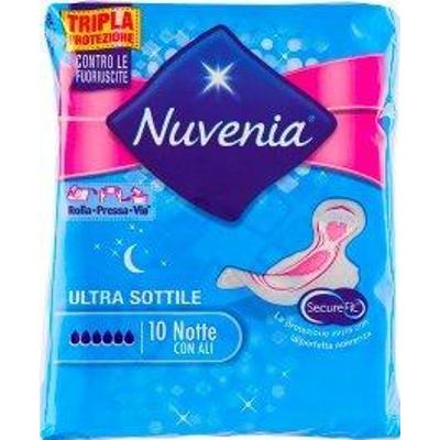 Nuvenia Podpaski ze skrzydełkami Ultra Cienkie Noc Goodnight 10 podpasek