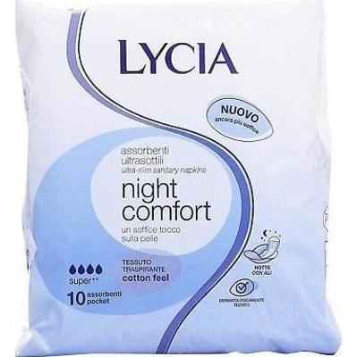Lycia Absorbenty Ultra Cienka Noc Ze Skrzydłami X 10