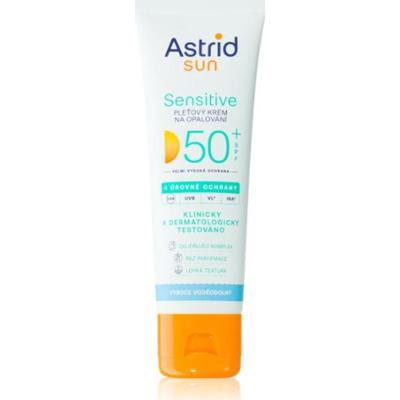 Astrid Sun Sensitive Krem do opalania twarzy SPF 50+ wodoodporny 50 ml