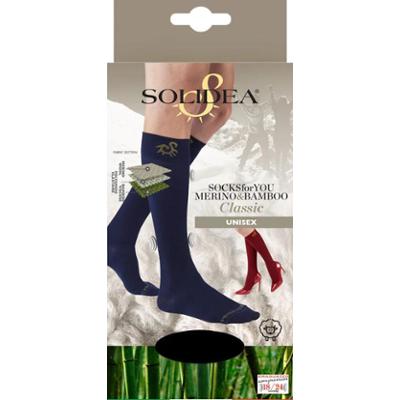 Solidea Skarpetki For You Merino Bamboo Classic Podkolanówki 18 24 mmHg Bordeaux 1S