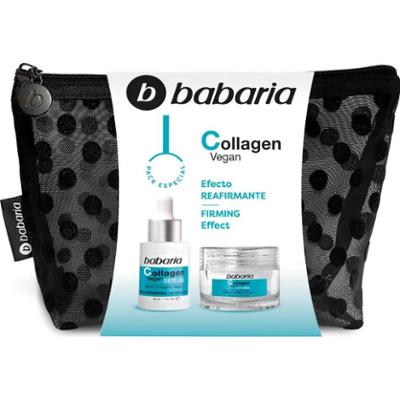 Babaria Pudełko upominkowe z kolagenem Babaria Kolagenowy krem przeciwzmarszczkowy z kolagenem 50 ml+ Babaria Kolagenowe intensywne serum ujędrniające