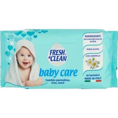 Fresh&Clean Chusteczki dezynfekujące do pielęgnacji niemowląt 60 sztuk