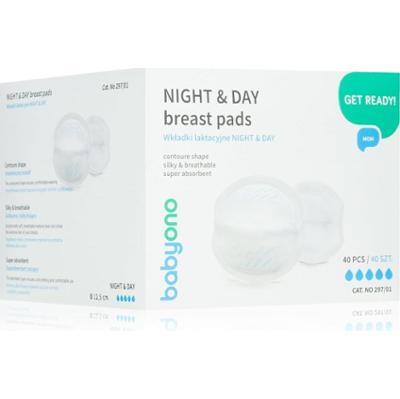 BabyOno Get Ready Day & Night Jednorazowe wkładki do biustonosza 40 szt.