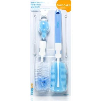 BabyOno Take Care Zestaw szczoteczek do czyszczenia Brushes z wymienną przedłużką 1 szt