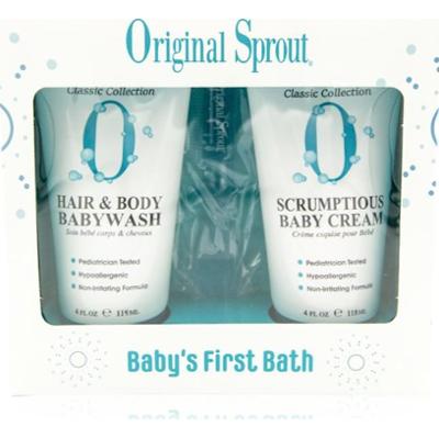 Original Sprout Zestaw do kąpieli dla niemowląt Baby's First Baby Żel do mycia ciała i włosów dla skóry wrażliwej 118 ml + Krem wielofunkcyjny 118 ml