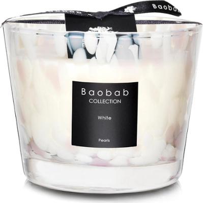 Świeca zapachowa Baobab Collection Pearls White 10 cm