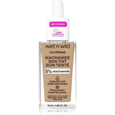 Wet n Wild Bare Focus Niacinamide Skin Tint Lekki nawilżający podkład w odcieniu Amber Beige (ciepły) 32 ml