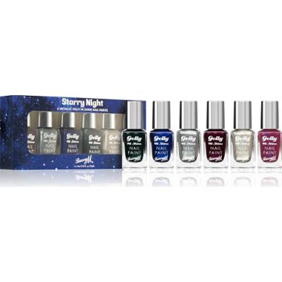 Barry M Zestaw lakierów do paznokci Gelly Hi Shine Starry Night 6x10 ml