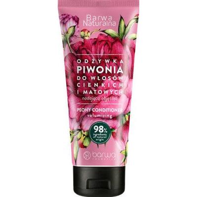 Barwa Naturalna Peony - odżywka z piwonią nadająca włosom objętość, 200 ml