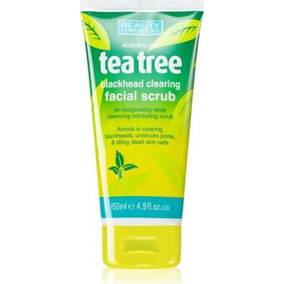 Beauty Formulas Złuszczający żel do mycia twarzy Tea Tree dla skóry problematycznej 150 ml