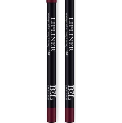 Bel London, Uwodorniony olej roślinny, wodoodporny, konturówka, kredka do ust, 102, 0,78 g
