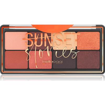Bellaoggi Sunset Stories Paleta cieni do powiek 8 kolorów Deep Nude 9,5 g