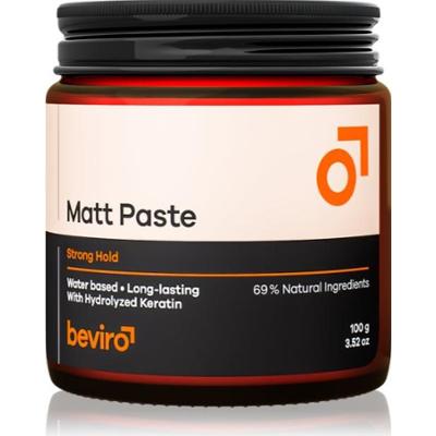 Beviro Matt Paste Mocno utrwalająca pasta do zębów do włosów matowych 100 g
