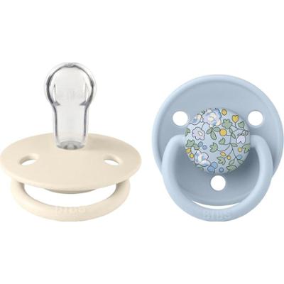 BIBS x Liberty De Lux Smoczek One Size Ivory / Baby Blue 2 szt