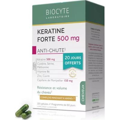 Biocyte Keratin Forte 500mg - Przeciw wypadaniu włosów 120 kapsułek