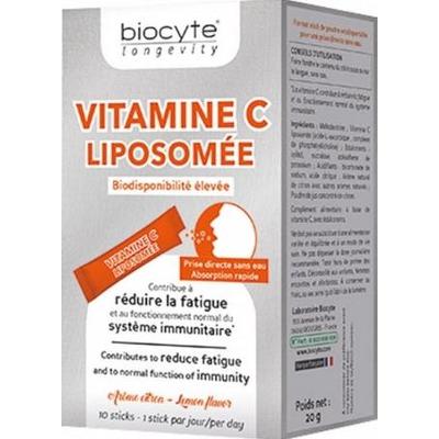 Biocyte Długowieczność Liposomalna witamina C Zmniejsza zmęczenie 10 szt
