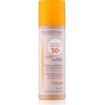 Bioderma Photoderm Nude Touch SPF50+ - Jasny odcień - Skóra Wrażliwa Mieszana / Tłusta 40ml