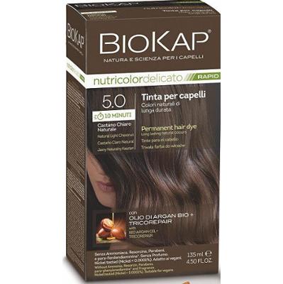 Biokap BIOKAP DELICATO RAPID farba do włosów - 5.0 Jasny brąz naturale 135 ml