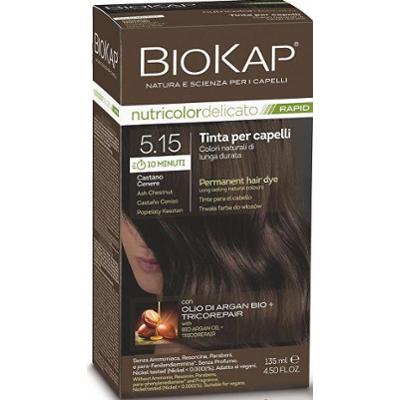 Biokap BIOKAP Farba do włosów DELICATE RAPID - 5.15 Ash chestnut 135 ml