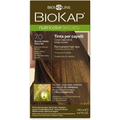 Biokap NUTRICOLOR DELICATO - Farba do włosów - 7.0 Blond naturale średni 140 ml