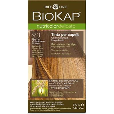 Biokap NUTRICOLOR DELICATO - Koloryzacja włosów - 9.30 Złocisty blond - Ekstra jasny 140 ml
