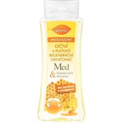 Bione Cosmetics Miele + Q10 dwufazowy płyn do demakijażu twarzy i oczu 255 ml
