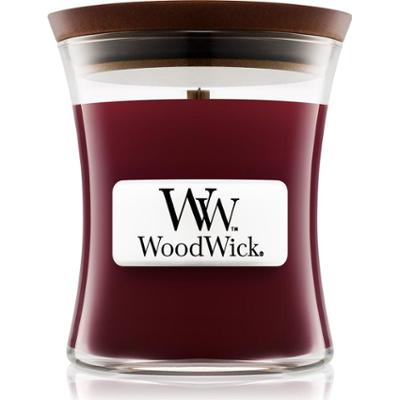 Woodwick Czarny Cherry świeca zapachowa z knotem drewnianym z knotem drewnianym 85 g